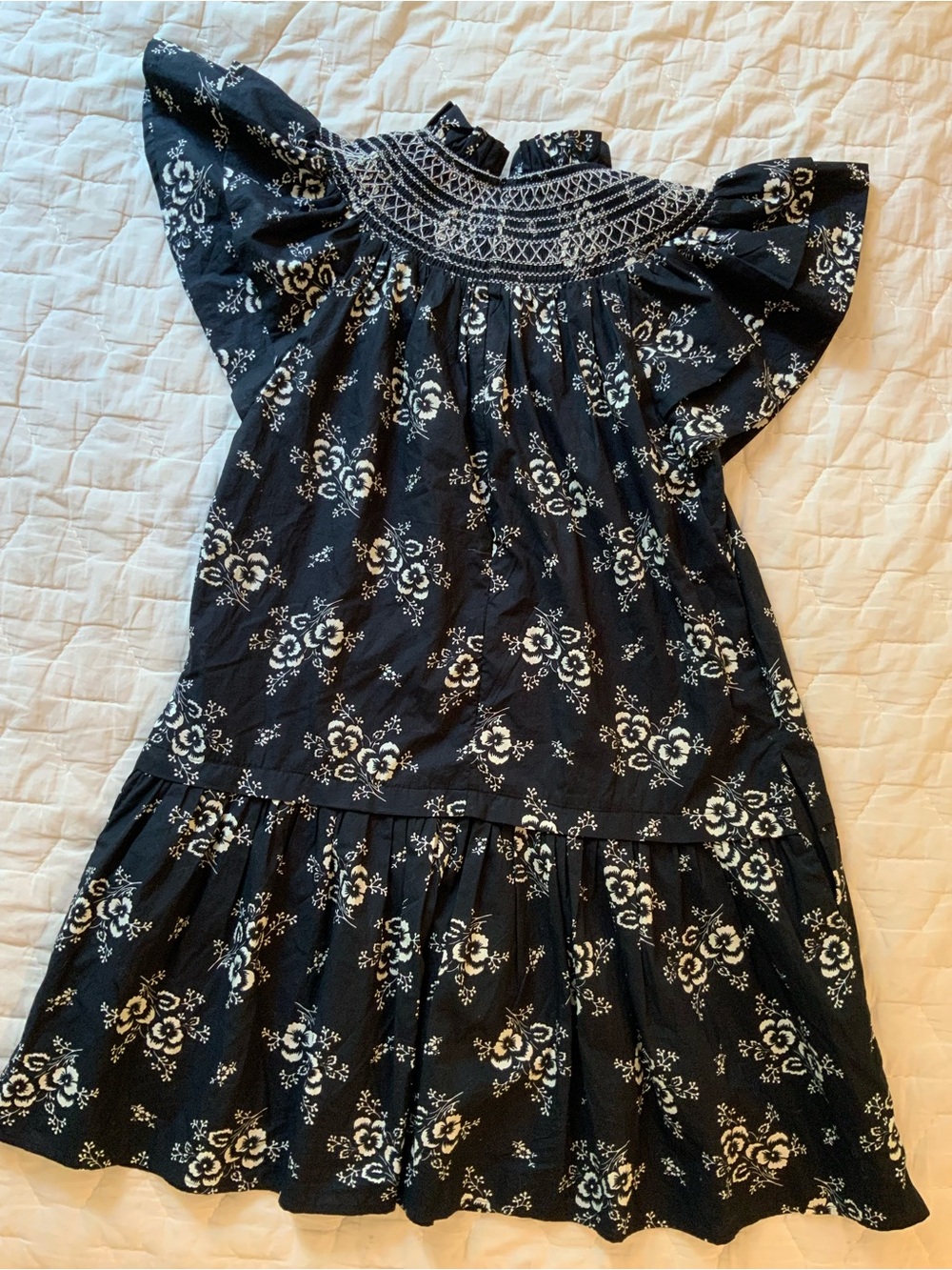 Sea New York Alessia Floral Print Smocked Tunic Dress - Picture 2 of 4